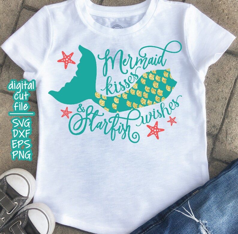 Free Free 262 Mermaid Kisses Starfish Wishes Svg SVG PNG EPS DXF File