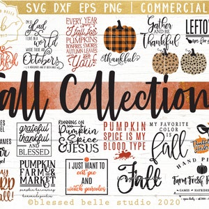 fall bundle svg, farmhouse, fall svg, fall bundle svg, fall sign svg, fall shirt designs, DXF, PNG, eps, silhouette, cricut, commercial use