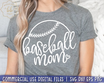 Baseball mom svg, baseball mama svg, baseball svg, heart svg, baseball game day svg, eps, dxf, png file, Silhouette, Cricut, commercial use