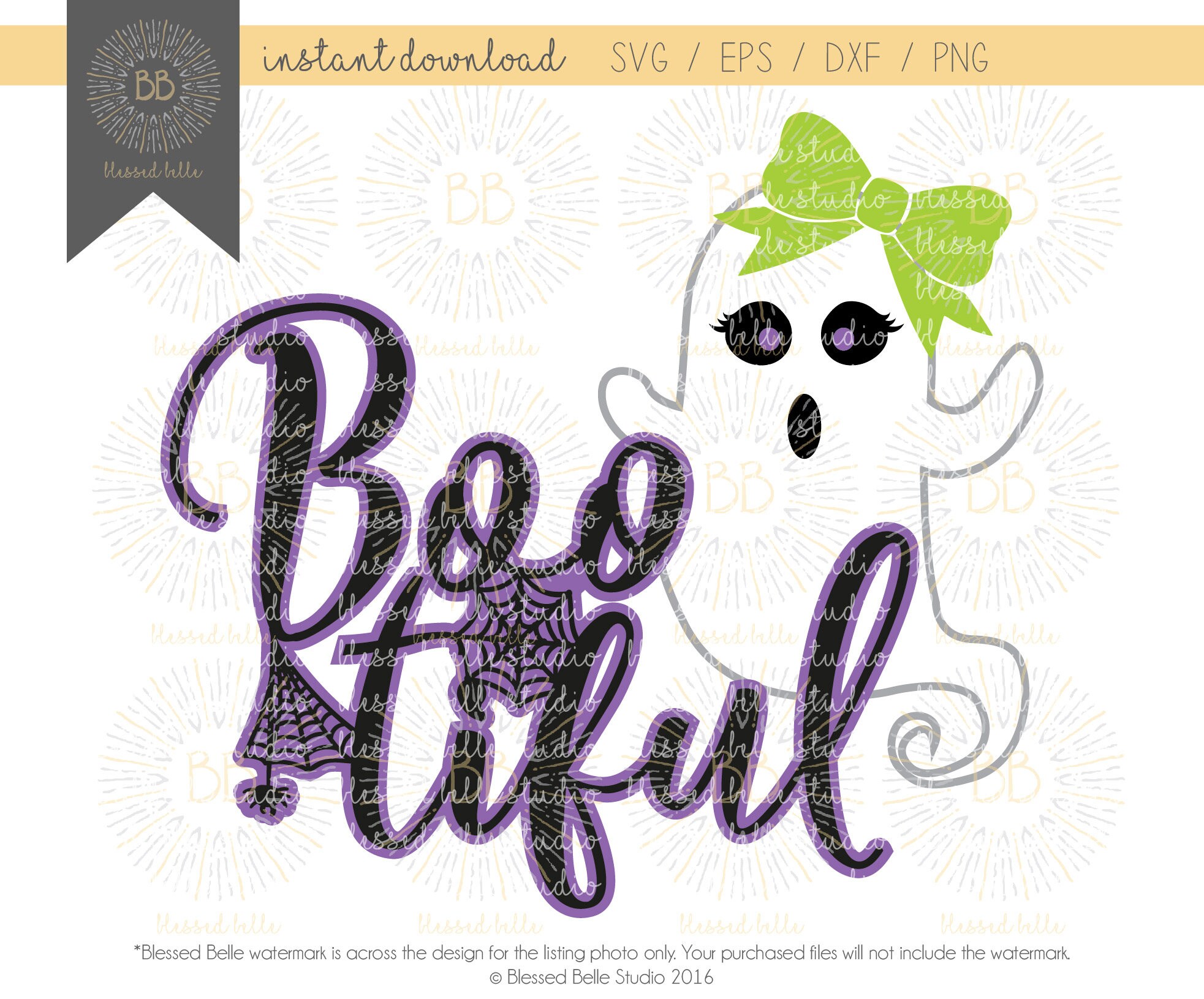 Download Halloween SVG Bootiful SVG trick or treat svg ghost svg | Etsy