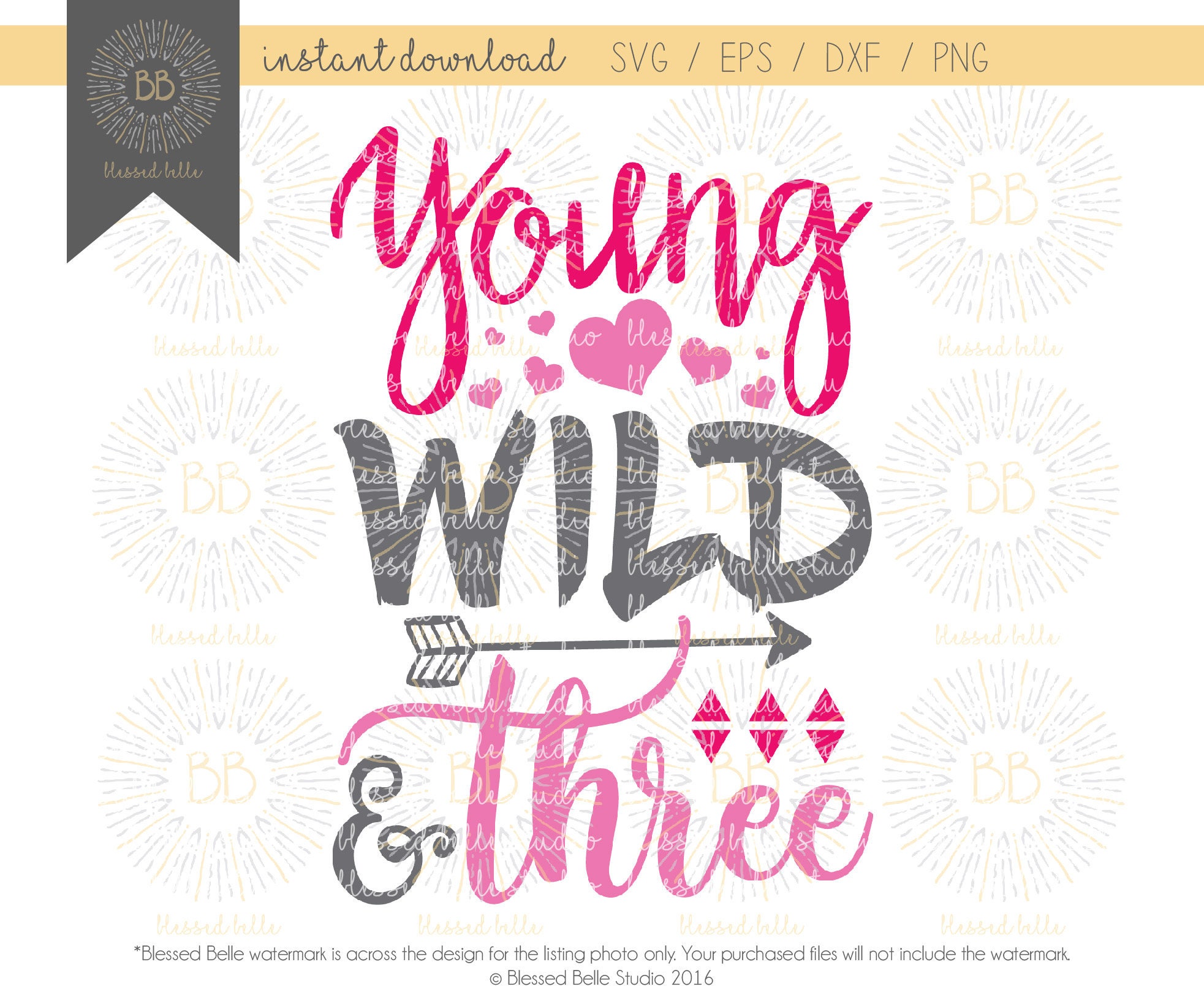 Download Young wild and three SVG 3rd birthday SVG young wild and 3 ...