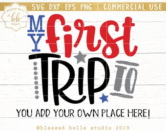 mi primer viaje SVG, vacaciones svg, primeras vacaciones svg, chico primer viaje svg, eps, dxf, archivo png, silueta, Cricut, uso comercial