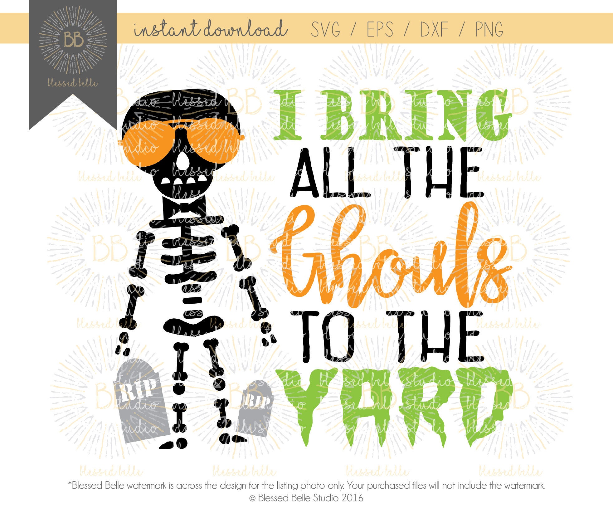 Download Boy Halloween SVG I bring all the ghouls to the yard svg | Etsy
