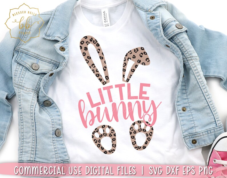 Little Bunny Svg Girl Leopard Easter Official Site