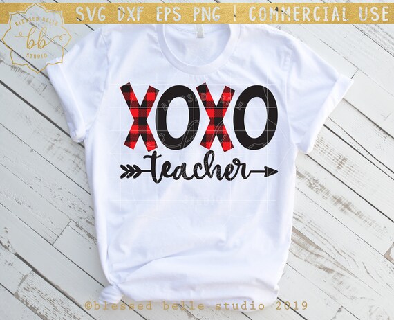 Download Teacher valentine svg teacher svg xoxo teacher svg | Etsy