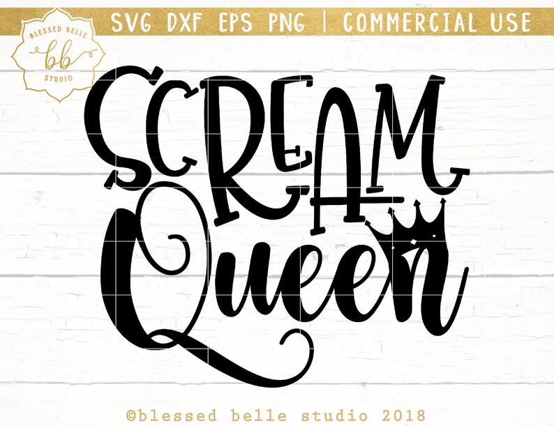 Download Scream Queen SVG Halloween SVG eps dxf png cutting file | Etsy