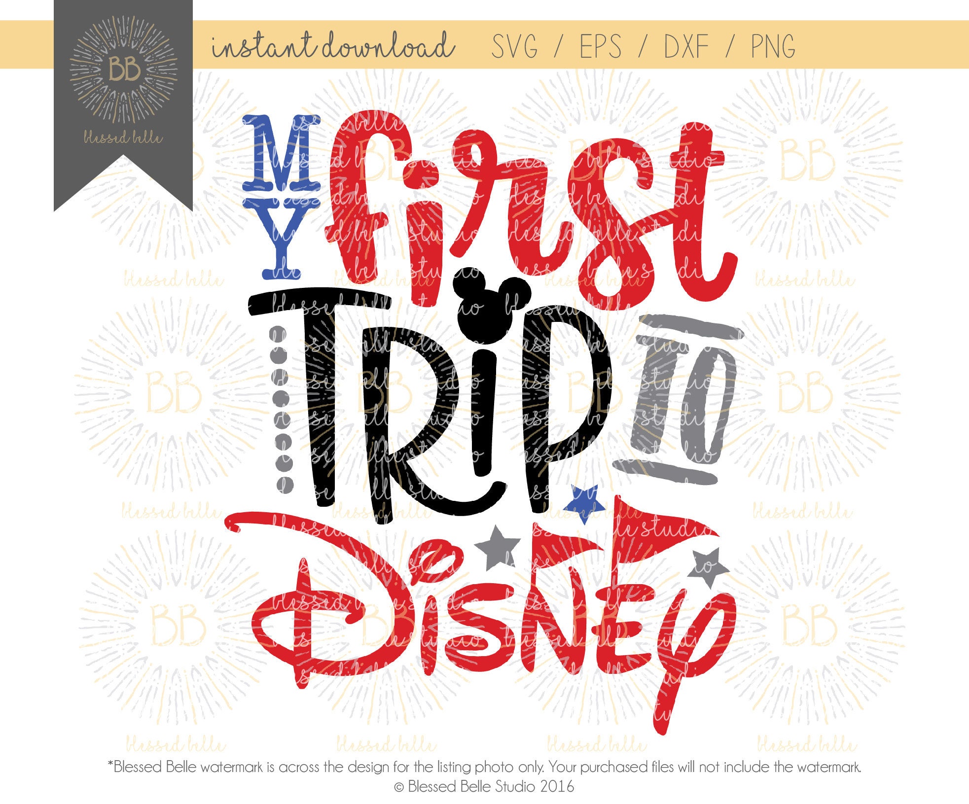 Download My first disney trip SVG disney svg boy svg eps dxf png | Etsy