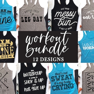 workout svg png, workout bundle svg, fitness bundle svg, SVG for gym shirts, SVG for workout tank, gym svg, eps dxf png, Silhouette Cricut