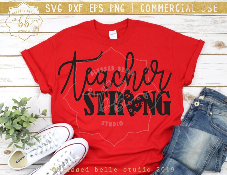 Download Teacher strong SVG teacher svg back to school teacher | Etsy