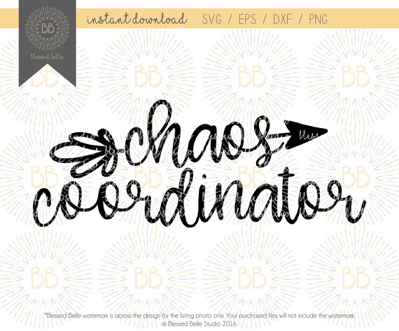 Download Free Chaos Coordinator Svg Chaos Coordinator Shirt Mom Life Svg Etsy SVG Cut Files