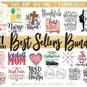 Best Sellers Bundle Svg, Fall Svg, Farmhouse Svg, Baseball Svg ...