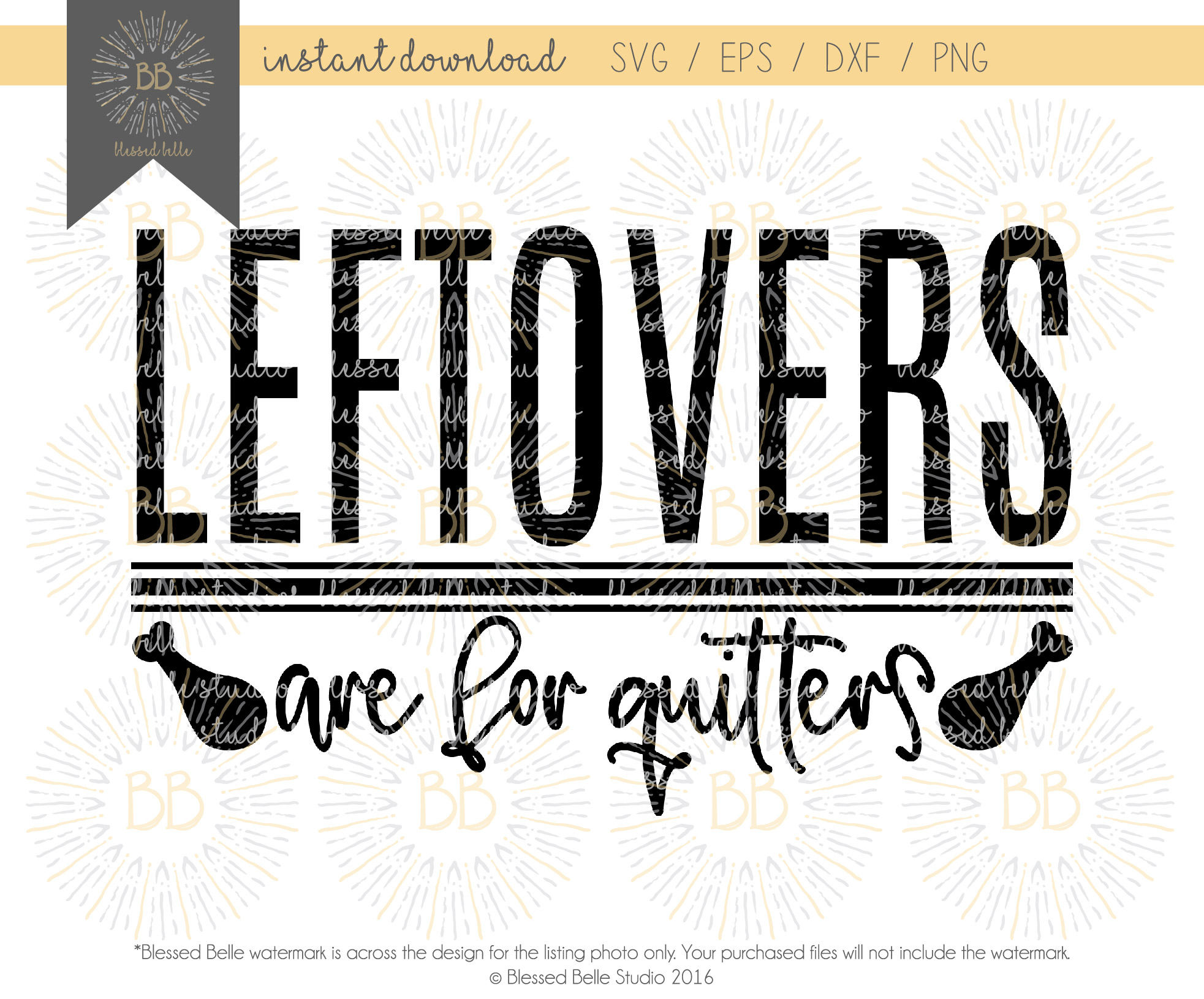 Thanksgiving Svg Leftovers Are For Quitters Svg Eps Dxf Etsy
