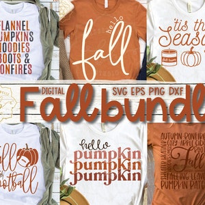 fall svg, png, eps, dxf, fall bundle svg, fall shirt designs bundle, digital, print files, cut files, sublimation, dtg