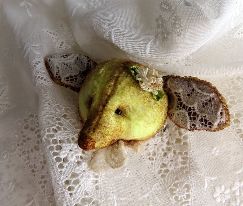 PATTERN Teddy Brooches, Stuffed Rag Animal Head Sewing Pattern, Rag