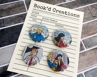 Comic Magnet Set, Comic Books, Comic Book Gifts, Bookish Magnet Set, Teacher Magnet Set, Book Nerd, Nerd Gift, Colourful Gifts, Comic Art