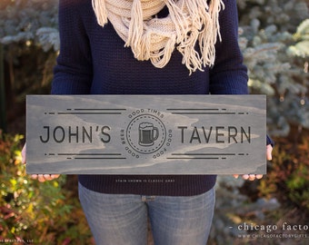 Custom Bar Sign, Personalized Bar Sign, Wooden Bar Sign, Custom Wood Signs, Wood Signs Personalized, Bar Gifts, Birthday Gift (GP1049)