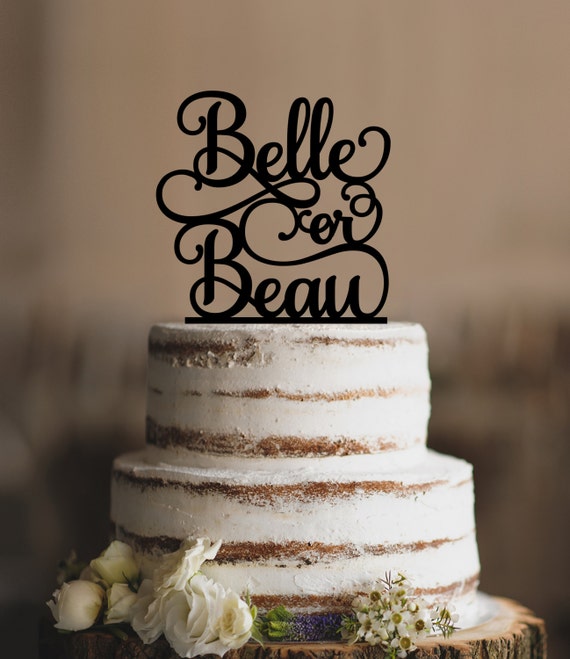 gender reveal cake topper