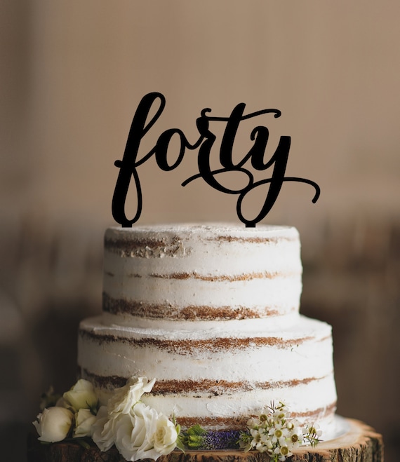 40th birthday cake topper