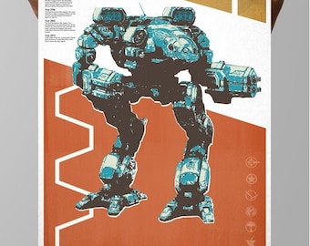 MechWarrior Timberwolf Poster: Gamer Wall Art