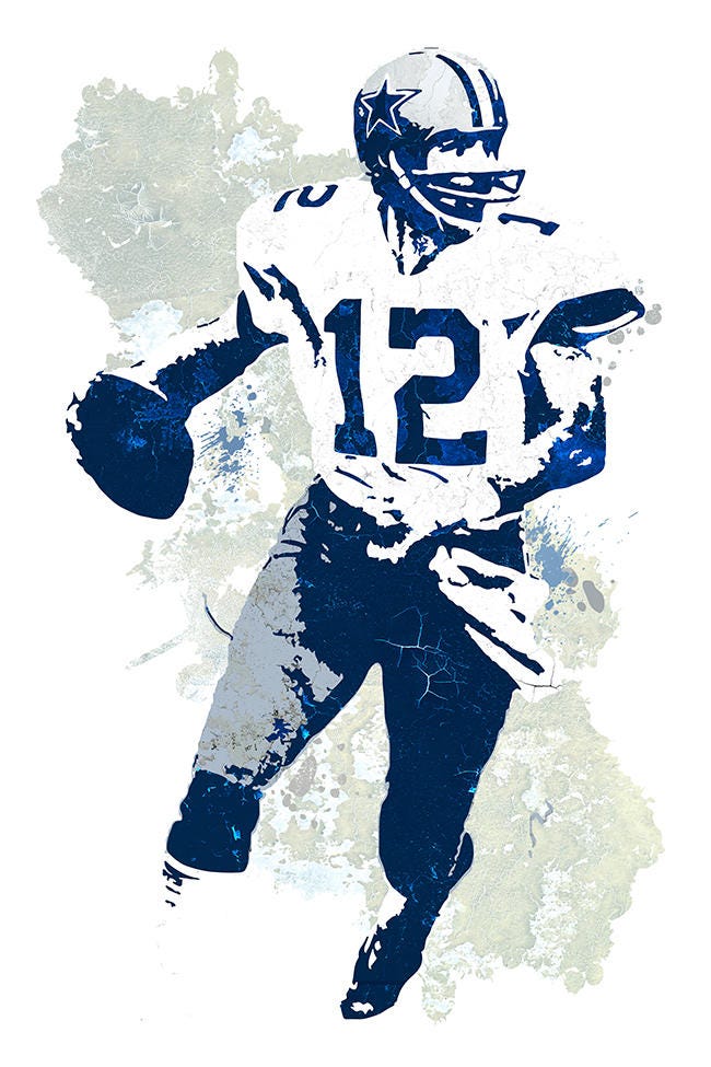 Dallas Cowboys Football 8.5 x 11 Unique Custom Stencil FAST FREE