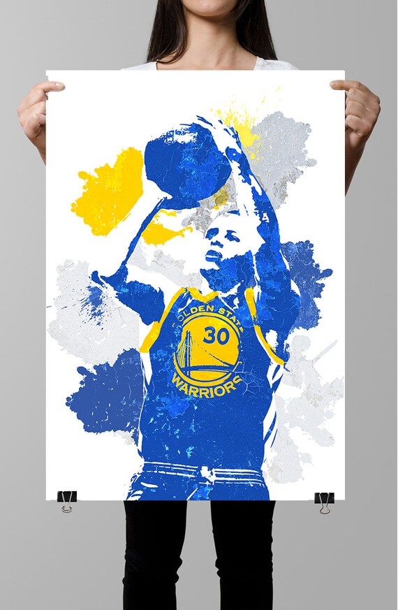 Steph Curry Graphic Tee, Golden State Warriors - Ink In Action