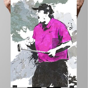 Patrick Reed, Professional Golfer, Wall art, Sports Poster, Digital Print, Wall Art, Sports art, Sports Print, Kids Decor Man Cave