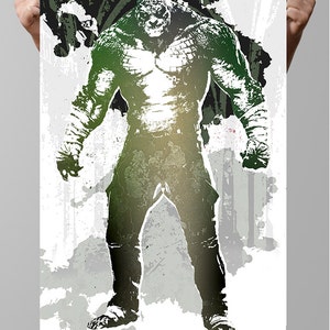 Killer Croc, Solomon Grundy Comic Poster,  DC Comics, Arkham