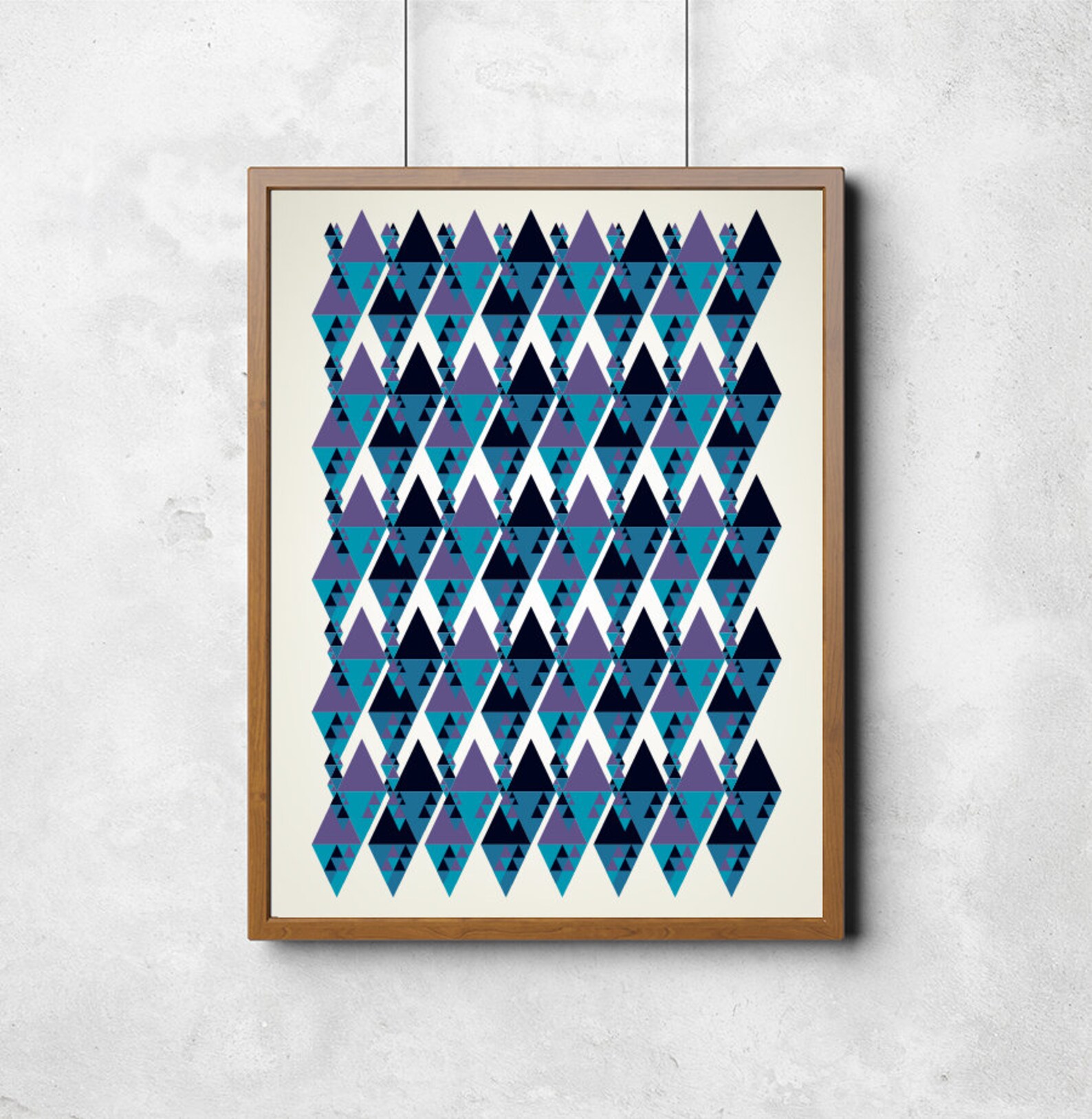 Diamond Pattern Wall Art Poster Art Poster Art Geometric Etsy