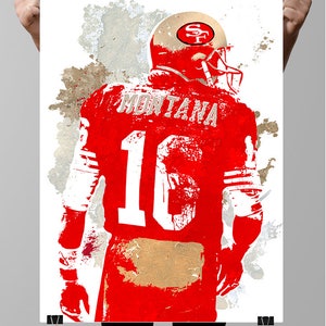 Joe Montana Joe Cool, San Francisco 49ers Poster, Wall art, Sports Poster, Wall Art, Kids Decor - Gifts for Men - Man Cave