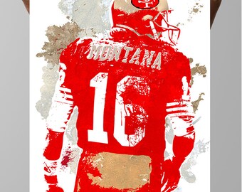 Joe Montana Joe Cool, San Francisco 49ers Poster, Wall art, Sports Poster, Wall Art, Kids Decor - Gifts for Men - Man Cave