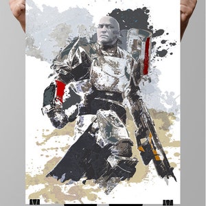 Commander Zavala - Destiny 2 Poster: Gamer Wall Art