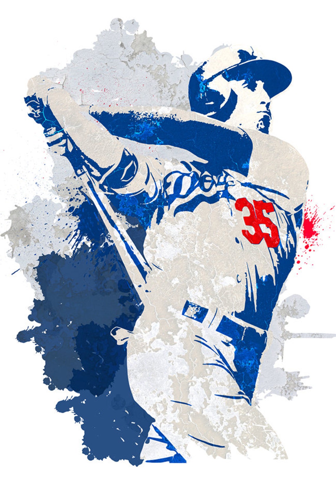 Fan Art Cody Bellinger Los Angeles Dodgers Sports Poster Etsy