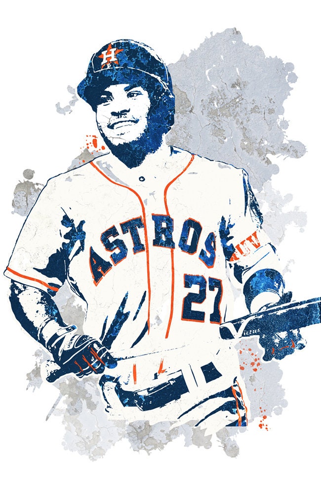 José Altuve Baseball Player Poster 11 Canvas Art