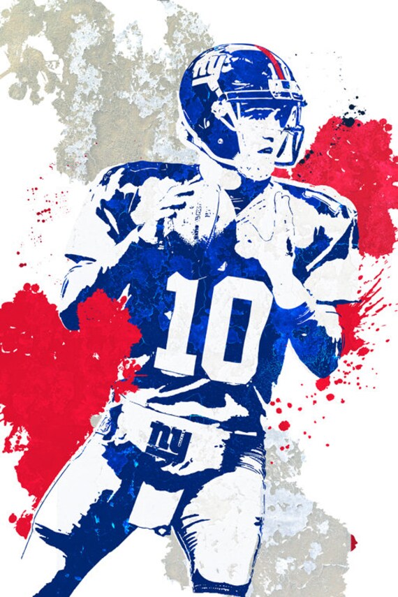 Sports Mem Cards Fan Shop Eli Manning New York Giants Poster Free Us Shipping Other Fan Apparel Souvenirs