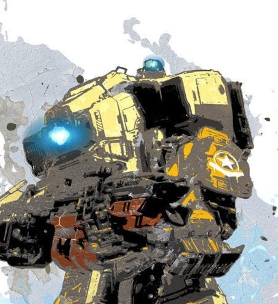 Titanfall 2 Monarch Fan Art Poster Titan Gamer Art 