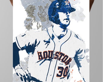 Kyle Tucker Houston Astros Fan Art Poster: Sports Wall Decor