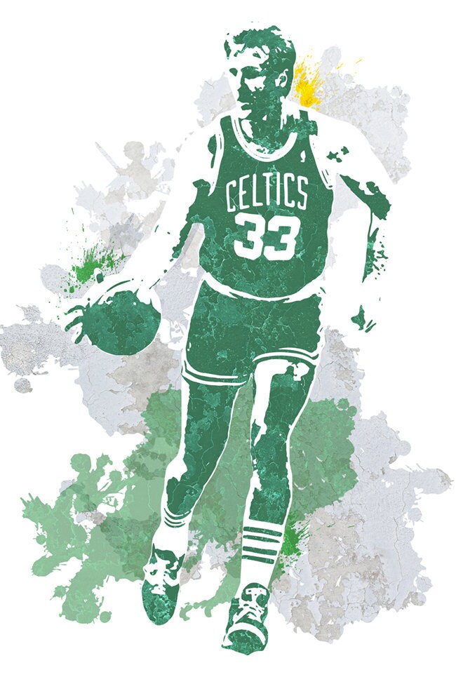 Boston Celtics Basketball Team,Original Sports Posters for fans by  Drawspots Illustrations