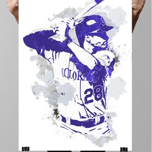 Nolan Arenado, Colorado Rockies, Sports Poster, Fan art, Sports wall art, Baseball posters, Baseball Art, Wall art