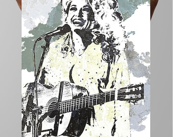 Dolly Parton Poster: Country Music Legend, Fan Art Home Decor