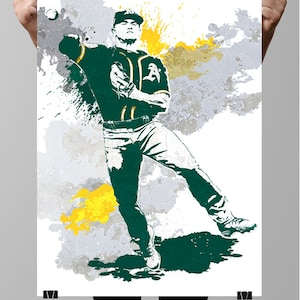 Matt Chapman Oakland A&#39;s, Sports Poster, Fan art, Wall Art, Sports art, Baseball Poster, Sports Print, Kids Decor