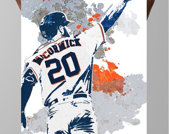 Chas McCormick Houston Astros Fan Art Poster: Sports Print