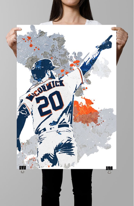 Chas Mccormick Houston Astros Poster Wall Art Sports Poster 