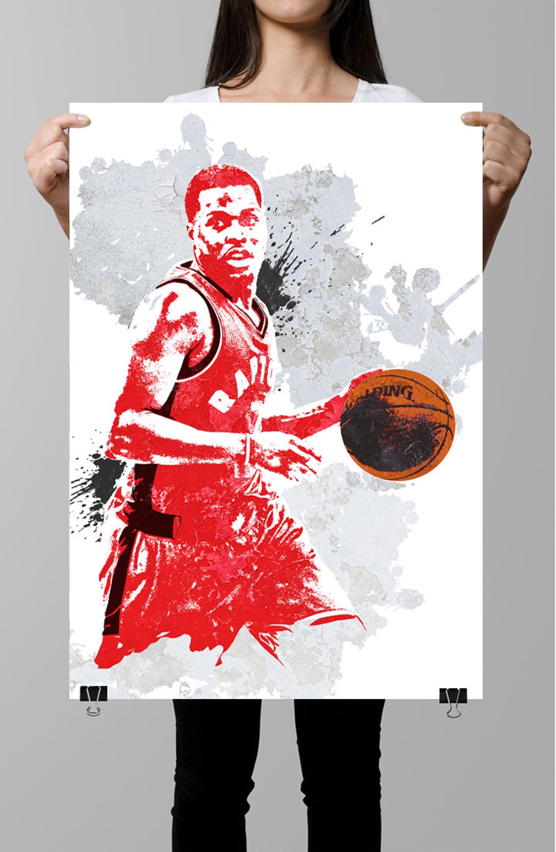 Kyle Lowry Toronto Raptors, Wall Art Poster,sports Art Sports Poster