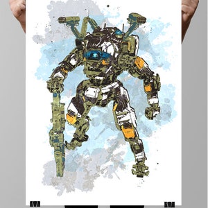 Titanfall 2 - BT 7274 - Fan Art Poster, Titan, Gamer art, Geek, Geek Culture, Gaming art, Gaming poster, Wall Decor, Kids room, Man Cave