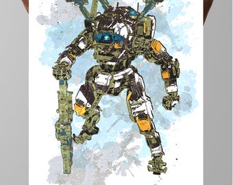 Titanfall 2 - BT 7274 - Fan Art Poster, Titan, Gamer art, Geek, Geek Culture, Gaming art, Gaming poster, Wall Decor, Kids room, Man Cave