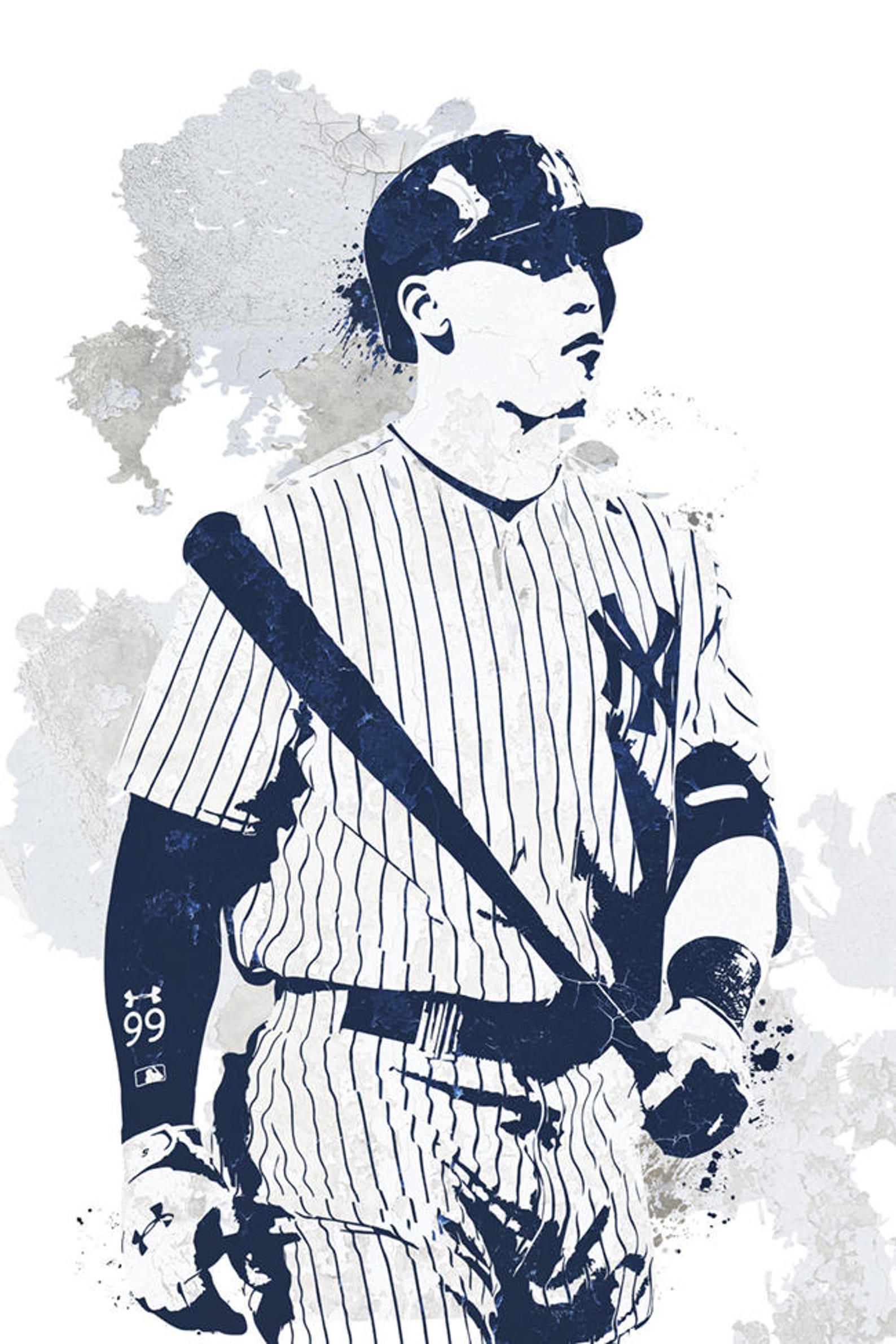 Aaron Judge New York Yankees Sports Poster Fan Art Wall Etsy