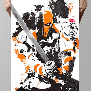 Death Stroke Poster  Slade Joseph Wilson DC Comics