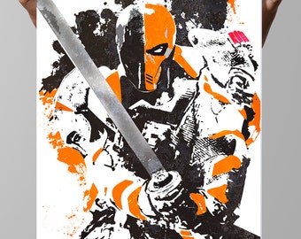 Death Stroke Poster  Slade Joseph Wilson DC Comics