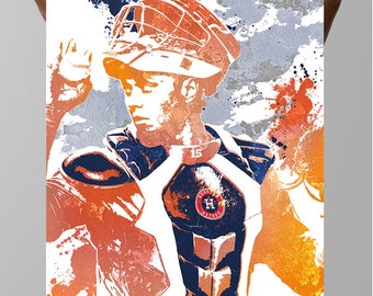 Martín Maldonado Houston Astros Fan Art Poster