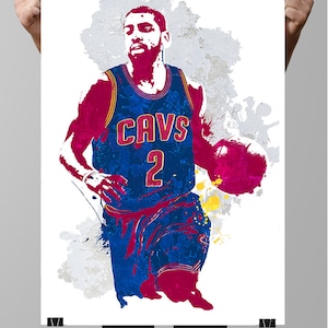 Kyrie Irving Cleveland Cavaliers Poster, Sports poster, Fan art